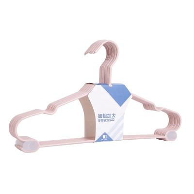 China Eco-friendly Material Bold and Enlarge Clothes Hanger Wholesale Blue PE Coated Laundry Wire Hanger Dry Cleaner Hangers for sale