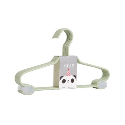 China Adorable Eco-friendly Material Cheap Kids Plastic Kid Clothes Hanger Kids Cloth Hanger Hangersr for sale