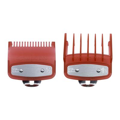 China Barber Shop Styling Guide Comb Set Barber Clipper Limit Comb Hair Trimmer Attachment With Metal Clip ZP5024 for sale