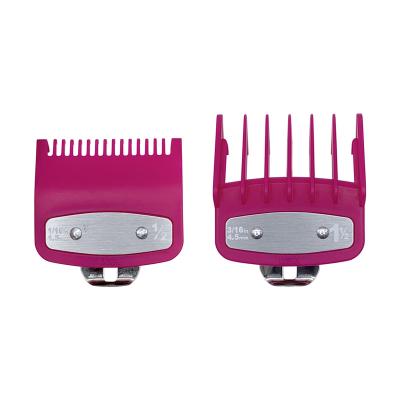 China Barber Shop Styling Guide Comb Set Barber Clipper Limit Comb Hair Trimmer Attachment With Metal Clip ZP5024 for sale