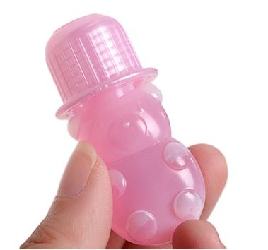 China Hot Selling Disposable Automatic Toilet Gel Cleaning Cute Bear Shaped Cleaner Gel For Bathroom for sale