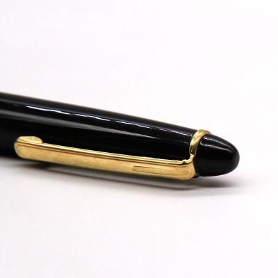 China Office & School Pen Black Metal Ballpoint Pen With Gold Hand Leg For Office for sale