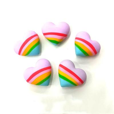 China Promotional Cheap Price School Students Colorful Heart Shaped Eraser Office Eraser (Pencil) Eraser for sale