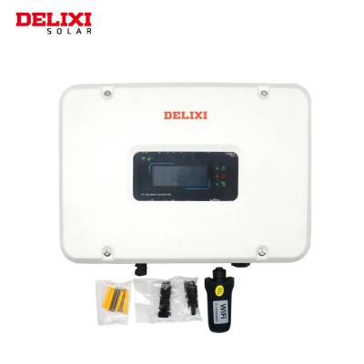 China Grid Tie Solar Power System Delixi Inversor Solar On Grid 5000w Single Phase 220v Dual Mppt Inverter Grid Tie With Wifi Tuv Ce for sale