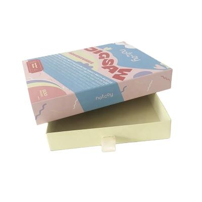 China Recyclable Logo Package Sliding Paper Gift Box Custom UV Printing Boxes for Packiging Puzzle for sale