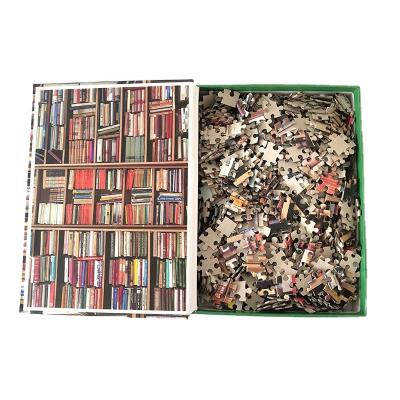 China Cartoon Toy Paper Bookshelf 1000 DIY Jigsaw Books Form 1000 Piece Jigsaw Puzzles For Adult for sale