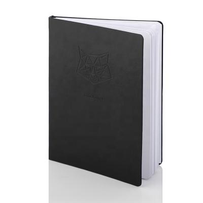 China Luxury Hardcover 2022 Planner Address Book With Elastic Band Black Leather Cover Office Notebook Custom for sale