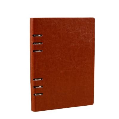 China 2022 Logo Leaf Diary Leather Business Hardcover Printed Planner Daily Monthly Quarter Notebook for sale