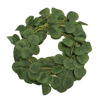 China Cheap Price Eco-friendly Outdoor Green Decoration Hot Selling Artificial Eucalyptus Leaves for sale