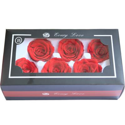 China Eco-friendly Wholesale Preserve Rose Red Color Wedding Cheap Artificial Flower For Home Decor Rose for sale