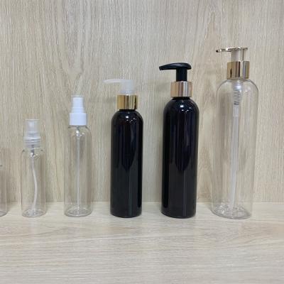 China Best Selling Design Skin Care Cream Pet Plastic Airless Pump Cosmetic Bottles Set for sale