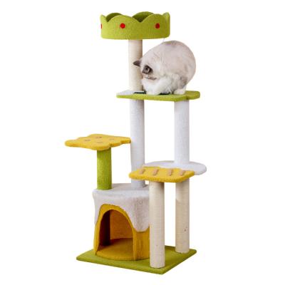 China Free Sample Sustainable Plant Hand Made Cat Tree Customized Design for sale