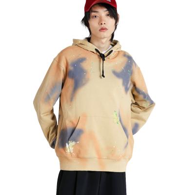 China high quality hand painted loose hand painted sweatshirt manufacturers custom made parride hip hop terry towel hoodie heavy graffiti heavy hoodie for sale