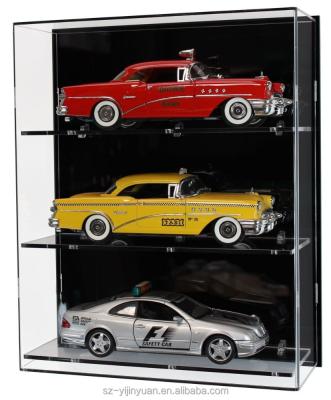 China Eco-friendly Acrylic Car Display Case For Car Models Acrylic Scale Box Collection Multideck Cars Showcase for sale