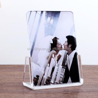 China U Shape Plastic Picture Frame Eco-friendly Picture Frame Acrylic Wedding Gifts Photo Frame Wedding for sale