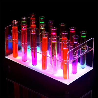 China hot sale acrylic led wine display stand tray led light wine rack for bar SZ-AT-0011 for sale