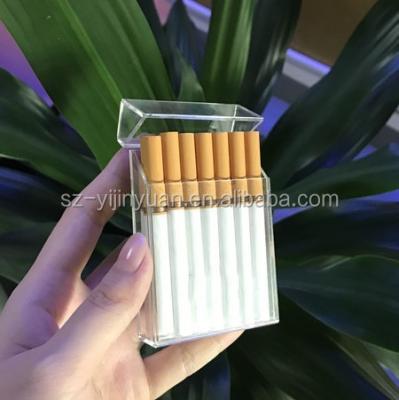 China Eco-friendly luxury plastic acrylic cigarette holder with logo printing custom cigarette box acrylic cigarette holder for sale for sale