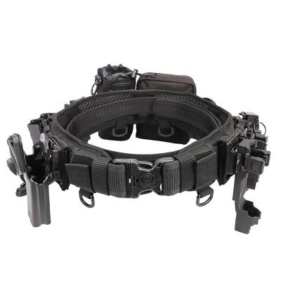 China TJ Gun Holster Nylon Accessories Assemble Safe Hunting Tactical Belt Buckle With 11 Detachable Pouches for sale