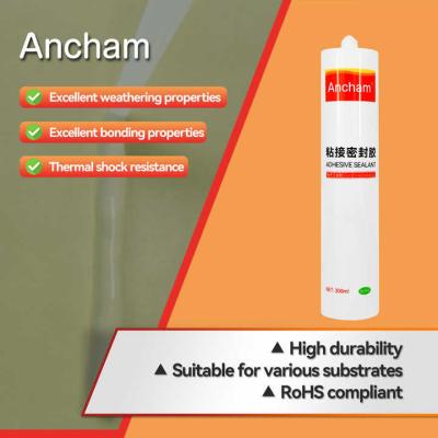 China Adhesivo fotovoltaico de silicona RTV electrónico 300 ml pegamento de sellado translúcido en venta