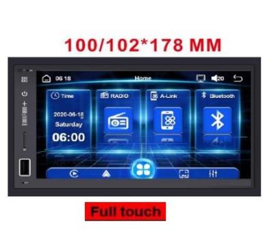 China Din 7 Inch Car Autoradio Player GPS Navigation WIFI BT FM Mirror Link 2 Stereo Universal Car Stereo for sale