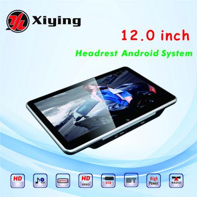 China 12 Inch Car Headrest Monitor 1920*1080 HD Touch Screen USB/SD/H-DMI/FM MP5 Stereo Video VCR for sale