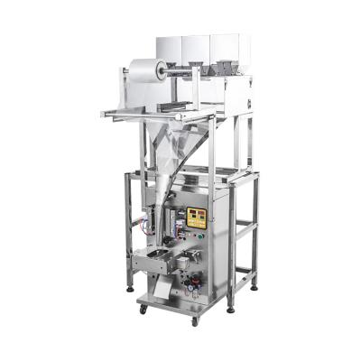 China Automatic Pneumatic Food Three 3 Heads In 1 Sachet Pouch Packing Machine With Date Printer Eyemark Sensor GOOD PRICE for sale