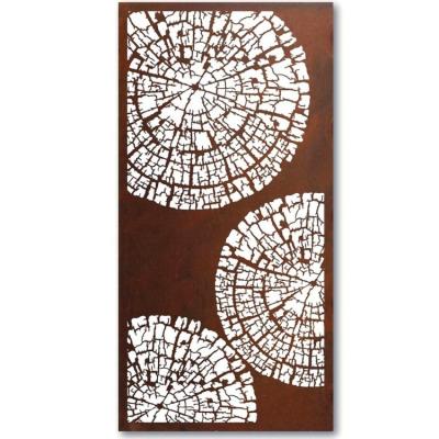 China Easy Installment Laser Cut Decorative Aluminum Screen Panel Door For Garden for sale