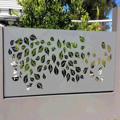 China Easy Install Decorative Screens Panels Outdoor Metal Privacy Screens Garden Panels Screen Laser Cut Metal Panel for sale