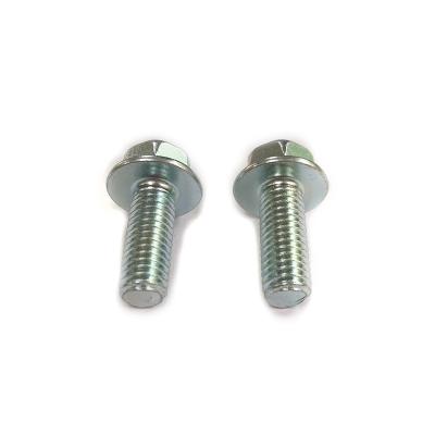 China Custom Titanium Pan China Screw Flange m6 Flange Bolt Hex Flange Bolt Carbon Steel Stainless Steel Bolts for sale