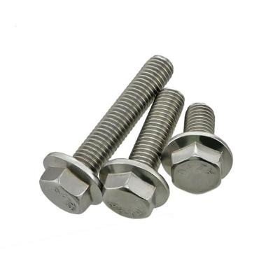 China Custom Titanium Pan Screw m8x30 10.9 Grade Hex Flange Bolt Carbon Steel Stainless Steel Bolts for sale