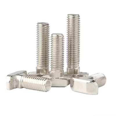 China Customized M6 M8 Stainless Steel T-bolt Head Bolt For Aluminum Profiles for sale