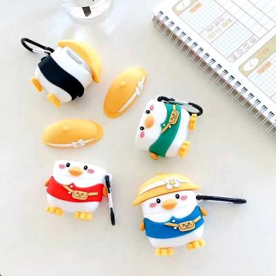 China Cartopn Cartoon Hat Satchel Wireless Earphone Protective Case for sale