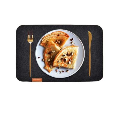 China 6 Set Felt Place Mats Drinking Coasters For Dining Table 44*32cm for sale