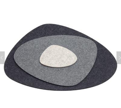 China Viable wholesale felt place mat set 4mm felt placemat for dish and cup for sale