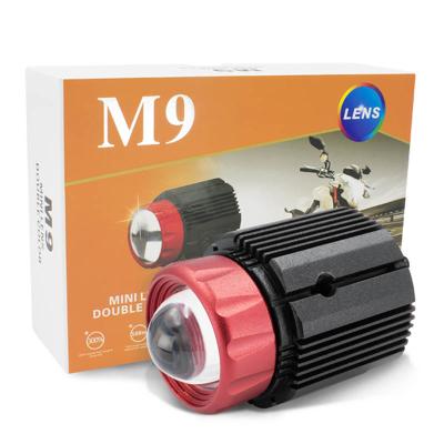 China M9 Led Motorcycle Headlight Motorcycle Lighting System 35W 4500LM DC9-80v Led Fog Lights Yellow White Lighting Universal for sale