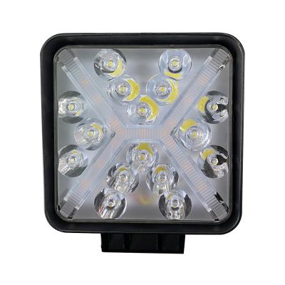 China 48W LED Work Light 4inch 28MM Led DC12V Truck Tractor Headlight Bulb Super Yellow & White Turn Signal Aluminum Led Offroad Light WORK LIGHT for sale