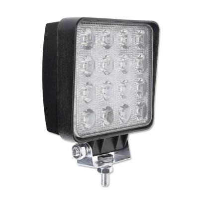 China Factory Outlet 48w LED Work Light 48 50 53mm 5Inch Square LED Work Light Wholesale Universal DC9-36v 16Beads 8000lm 6000k WORK LIGHT for sale