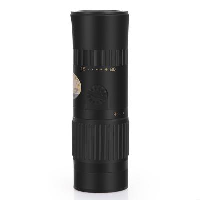 China High Quality Civil Metal Pocket Zoom 15-80*25 Telescope Night Vision Observation Monocular Powerful Telescope With Tripod Vinoculares Hunting for sale