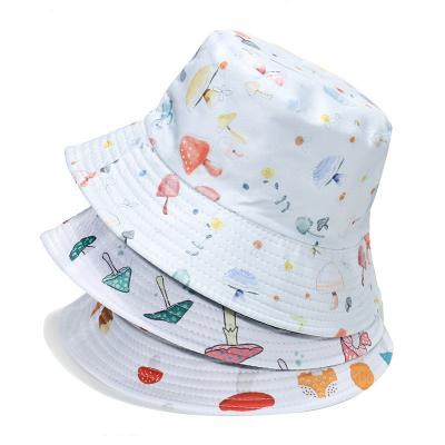 China Double Side Fashion Bucket Hat Men Women Sun Bucket Cap Mushroom Hat Beach White Foldable Hat Wholesale Womens Reversible J772 for sale