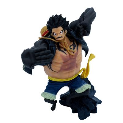 China Super King Black Spear Model Toy One Piece Anime Cartoon Figure King Top Battle 4 Hand Luffy Monkey Statue for sale