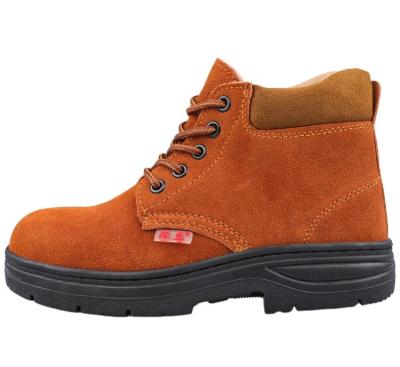 China Steel Toe Cowhide Suede Safety Boot Shoes Steel Leather Men Work Boots Safety Boots With High Quality for sale