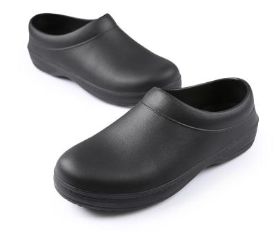 China Eva Sole Black Non Slip Anti-Slip Clogs Chef's Shoes Safety Hotel Clogs Shoes for sale