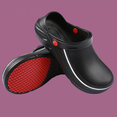 China Eva Sandals Insulated Stab Resistant Non-Slip Black Hotel Chef Shoes Non-Slip Kitchen Chef Shoes for sale