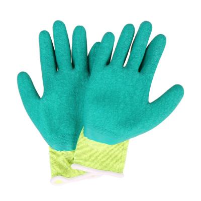 China Safety Coated Gloves General Purpose Work Gloves Latex 13G Polyester Latex Ply Online Shopping for sale