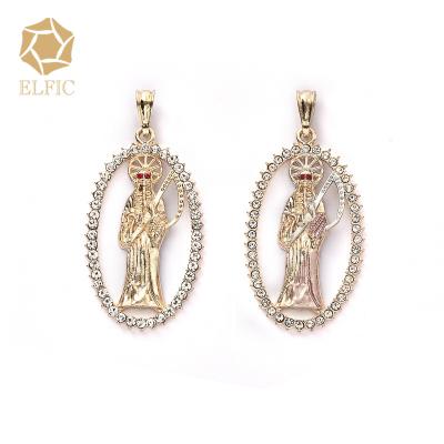 China Not Allergy Elfic Halloween Gift Luxurious Personalized Pendant 18k Gold Plated Pendant for sale