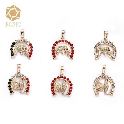 China Not Allergy Animal Elfic Zircon Pendant For Fashion Elephant Jewelry for sale