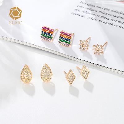 China Bohemian Elfic Latest Design Women Fashion Zircon Earring Design CZ Party Hot Selling Earring New New for sale