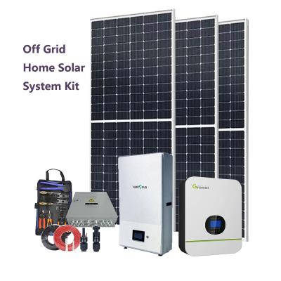 China VAST SUN Remote Control Hybrid 5KWH 10KWH 3KW 5KW 10KW Off Grid Residential Home Solar System Kit Set for sale