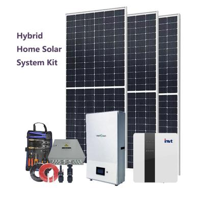 China VAST Genuine SUN 5KWH 10KWH 3KW 5KW 10KW Hybrid Home Solar System Wall Mounted Remote Control Kit Set Feed Back for sale