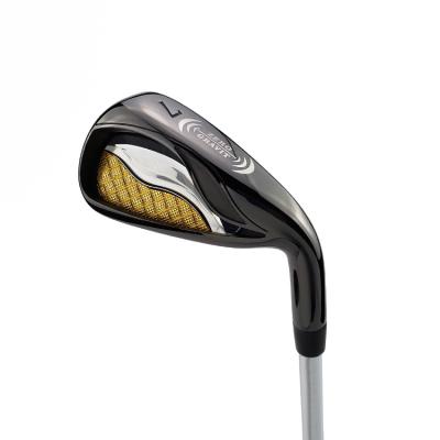 China 431Stainless Logo Right Handed Stainless Steel Black PVD Golf Clubs Custom Irons for sale